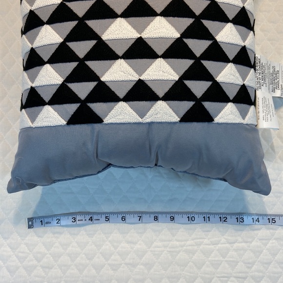 2 Throw Pillows. Gray, White & Black. Never Used. - Picture 2 of 11